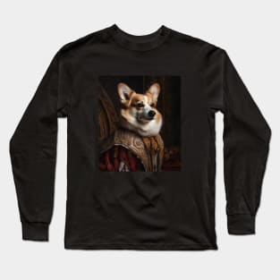 Corgie - Medieval English Prince Long Sleeve T-Shirt